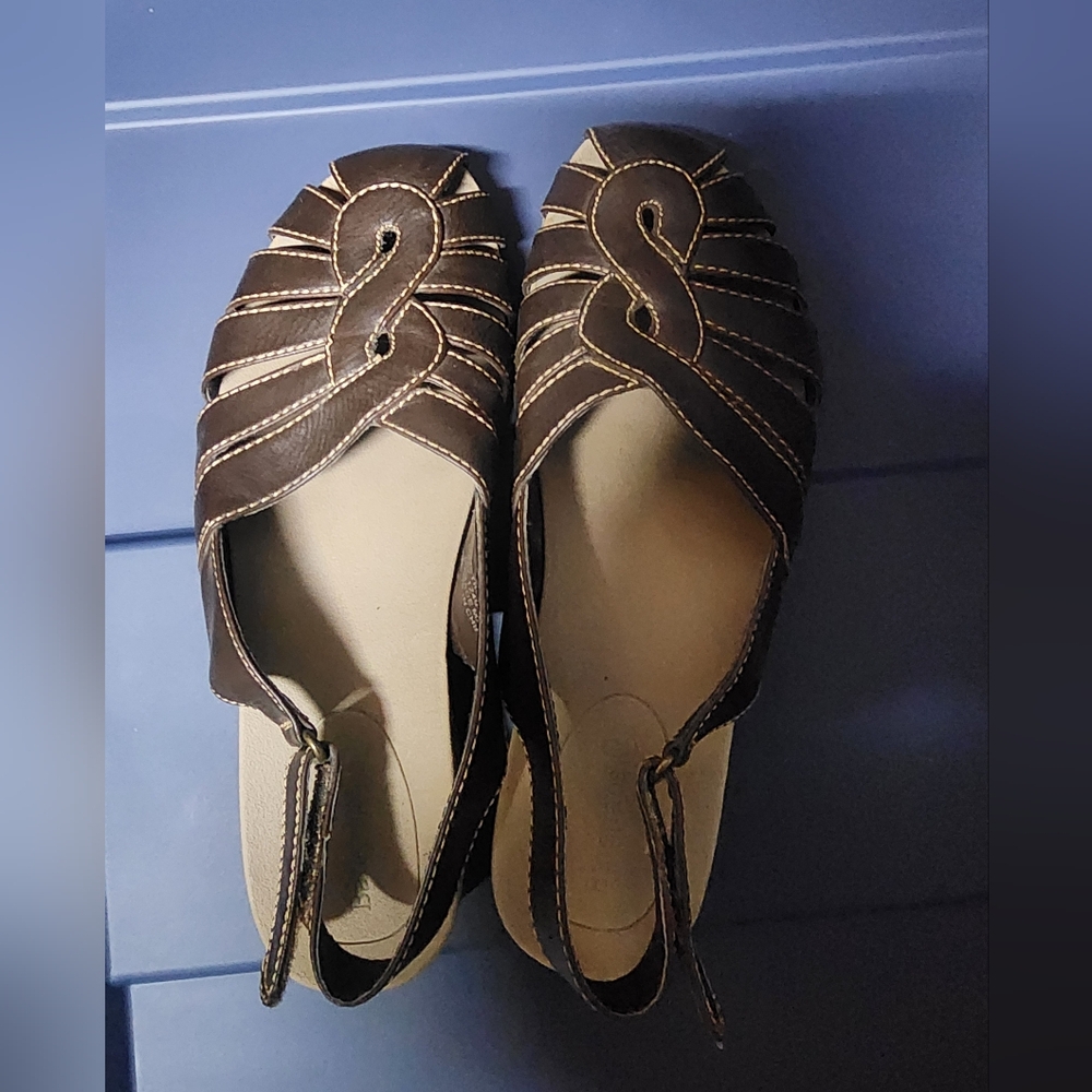Brown Leather Women's Sandals